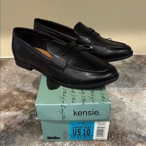 Kensie Classic Black Men's Slip-On Loafers